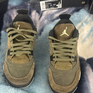 Jordan Olive Green Kids Sneakers